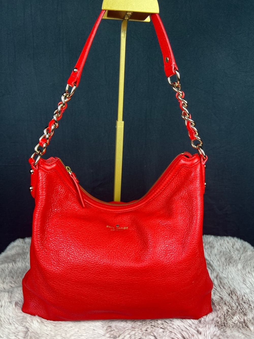 Kate Spade Boerum Place Medium Serena Hobo Pillbox Red WKRU2075